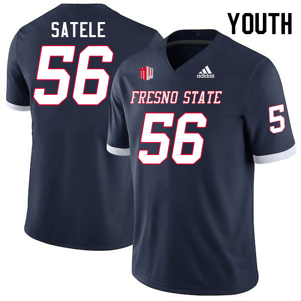 Youth #56 Jairus Satele Fresno State Bulldogs College Football Jerseys Stitched-Navy